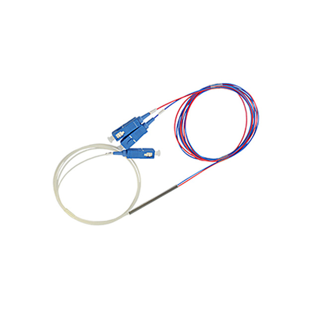 Steel Tube Fbt Splitter 1X2 Fiber Coupler Sc Upc