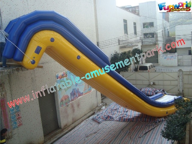 0.9mm PVC Tarpaulin Outdoor Inflatable Floating Slide For Sea