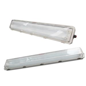  Ceiling Mounting Explosion Proof Fluorescent Light Ex Mark Ex Tb IIIC T80°C Db IP66 WF2 Protection Level Manufactures