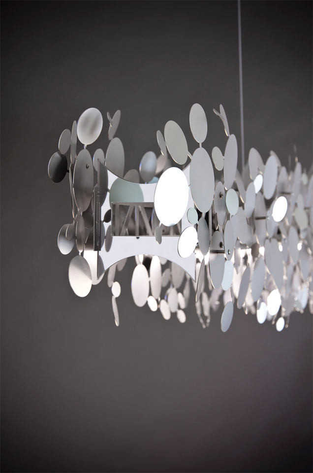 Postmodern Creative Chandelier Light For Bedroom 6000K 5000K Gold Chrome Finish