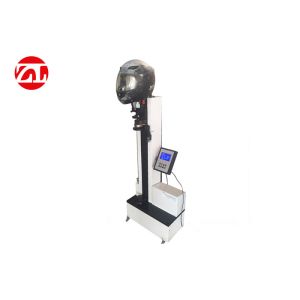 Single Column Helmet Testing Equipment With PLC Touch Screen