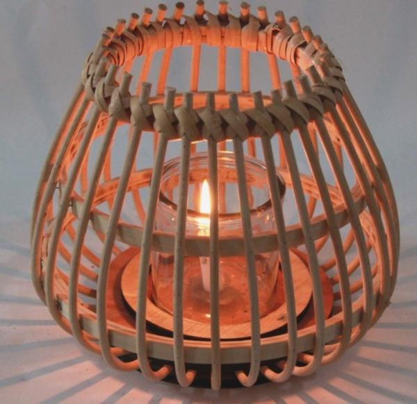 Hot Sale Led Lantern Indoor And Outdoor Decoration Natural Handmade Rattan Weave