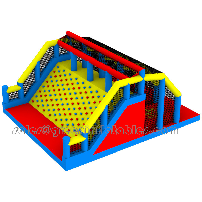 Best Lead Free Pvc Tarpaulin Material Custom Inflatable Obstacle Course Equipment Trampoline Amusement Theme Park