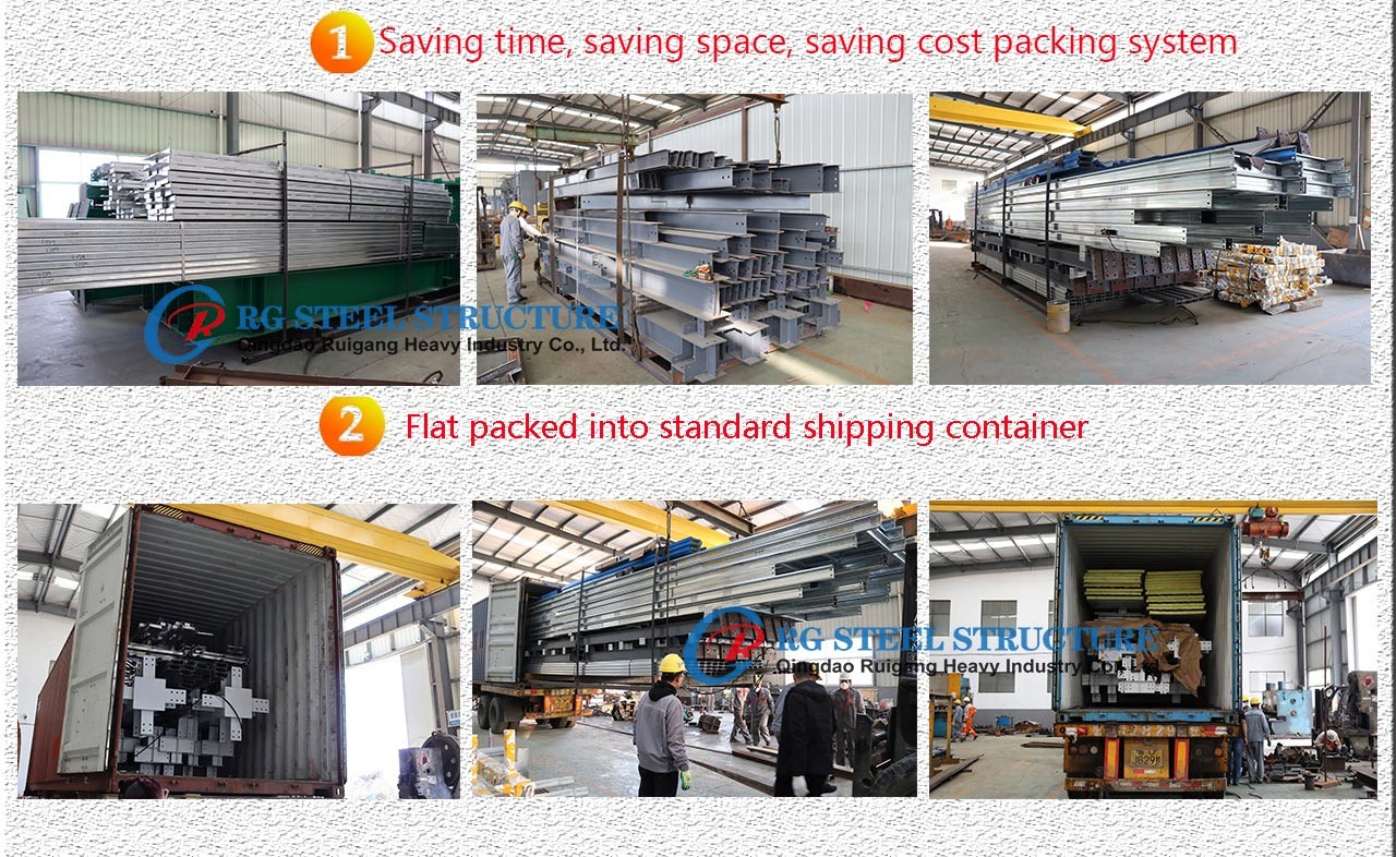Q235B Design Steel Structures Metal Prefab Warehouse Building Construction