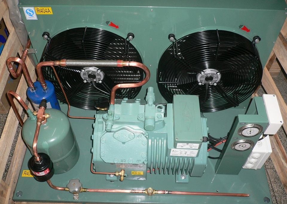 20HP Octagonal Air Cooled Refrigeration Unit 4NES-20Y Cold Storage Condenser