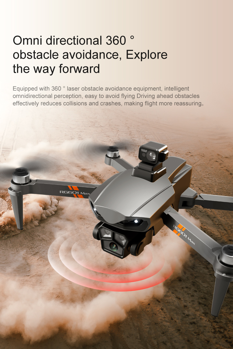 18 mins Flying Time Rg601 Max 5g Gps Drone Dual 4k Hd Camera Optical Flow Wifi Fpv Brushless Quadcopter Rc Professional Drone