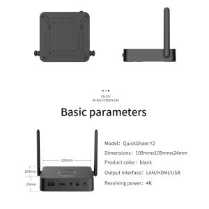 4K WiFi Wireless Display Dongle ClickShare Receiver Transmitter 1080P HD