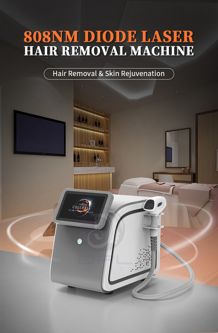 2022 755nm 808nm 1064nm diode laser hair removal machine with ice cooling system
