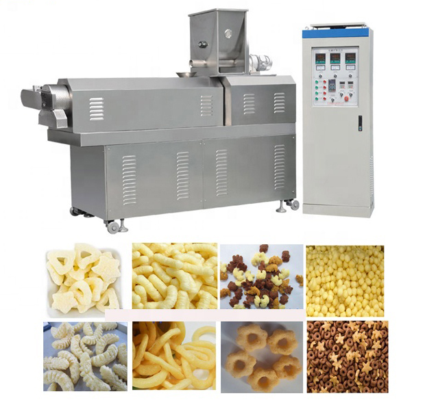 Automatic Extruded Corn Puff Production Line Puff Food Processing Machine