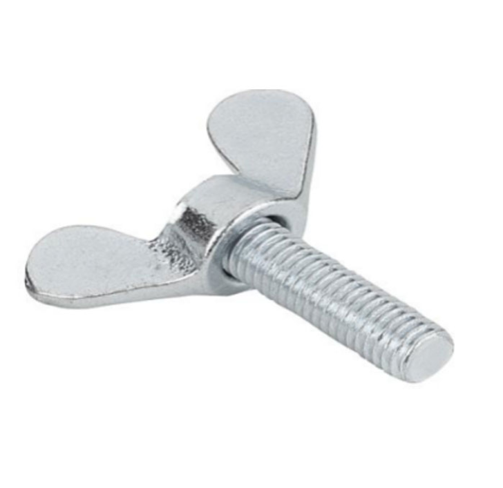 Custom All Sizes Thrumb Butterfly Wing Head Screw Steel Wing Screws With Round Nose