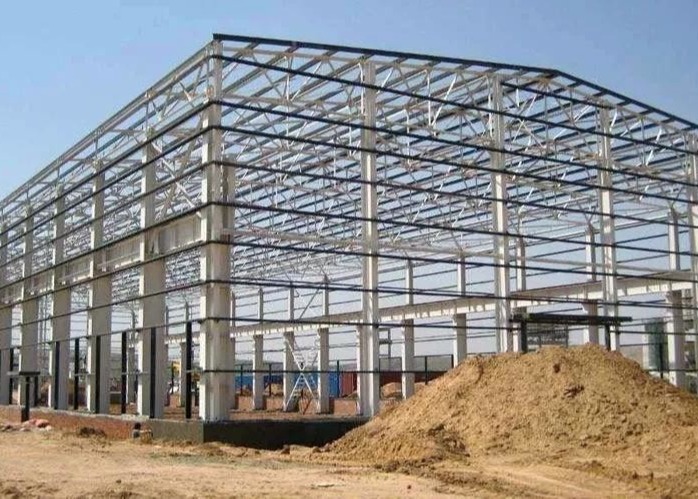 Steel Prefabricated Warehouse Building With Rock Wool Roof And Wall Panel