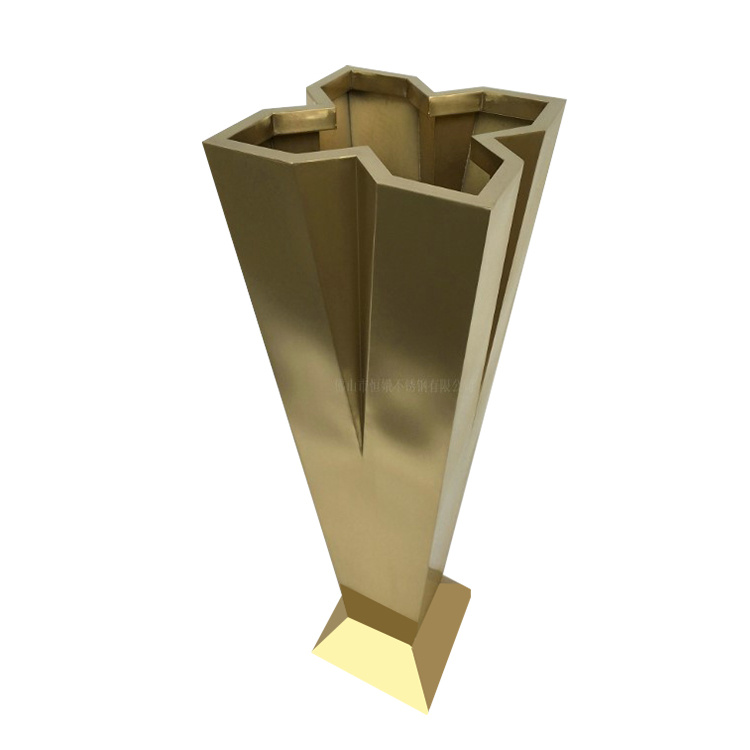 X type tall flower pot cross metal flower planters