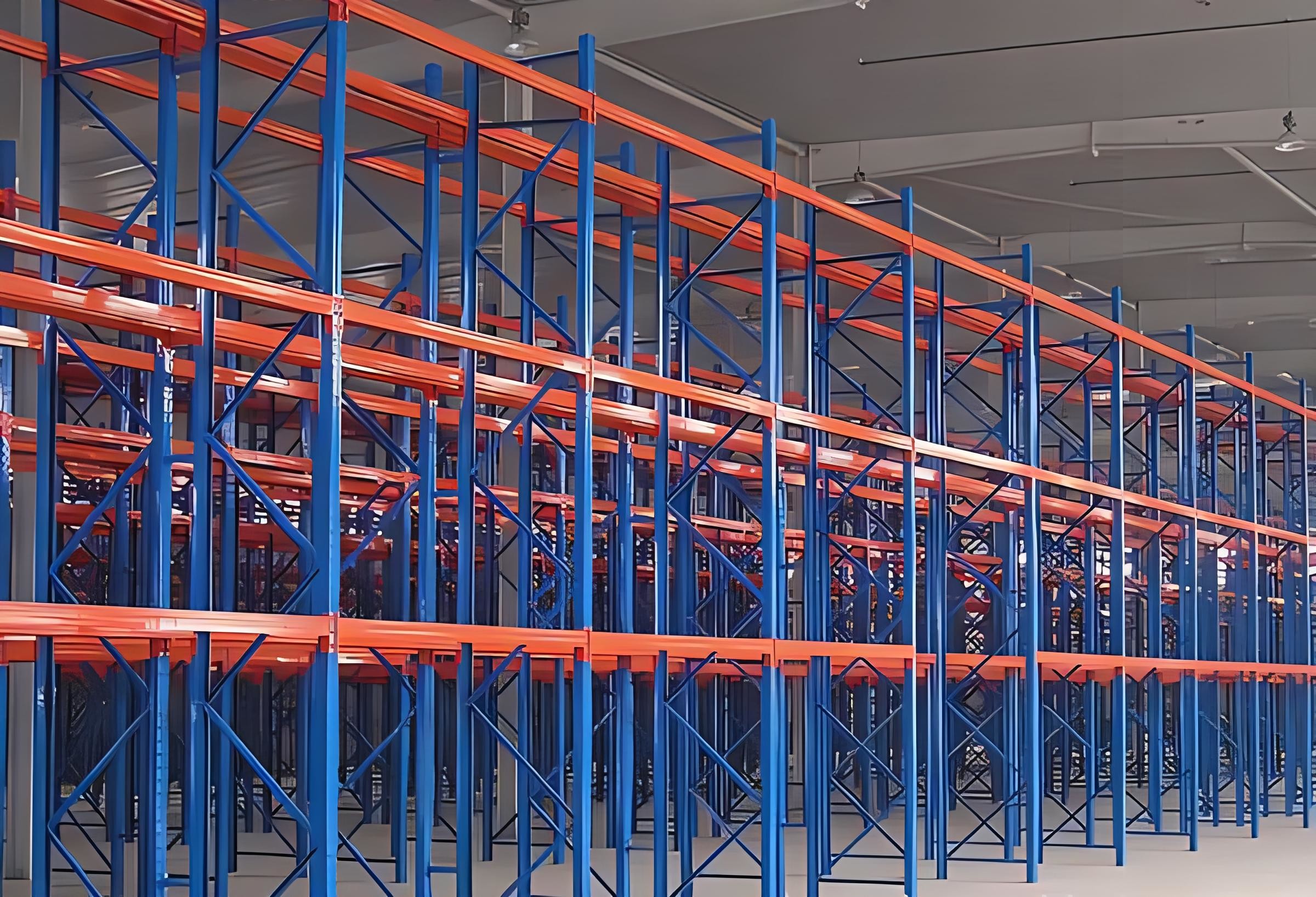Heavy Duty Heavy Duty Pallet Storage Rack Shelving 1.5-3.0mm Depth