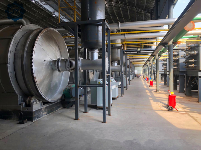 Fully Automatic Waste Tyre Scrap Rubber Pyrolysis To Fuel Oil Plant