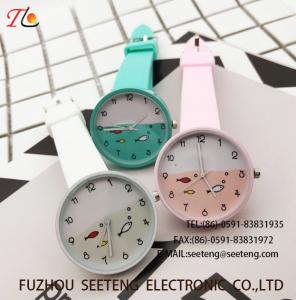  custom logo silicone plastic watch with all normal color available fashional watch  Multicolor strap Cute watch Manufactures