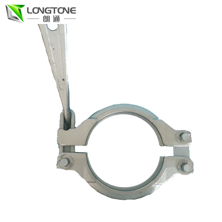 Zinc Color Plated Concrete Pump Clamp Pipe Fittings 5 Inch