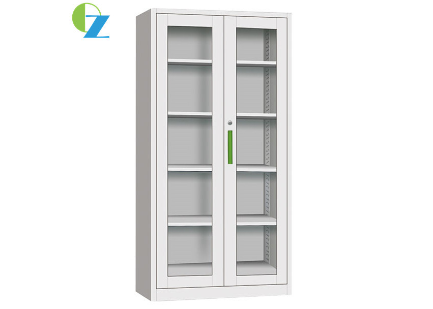 Electrostatic Powder Coating Swing Door Steel Office Cupboard KD Structural