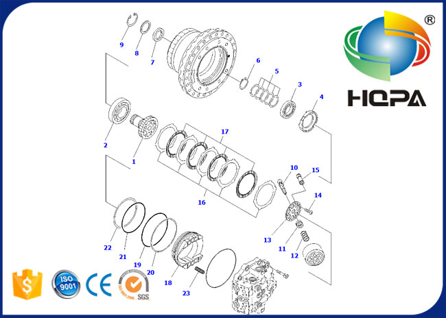 706-8J-01012KT 706-8J-01012 Travel Motor Seal Kit for Komatsu PC400-7 PC450-8