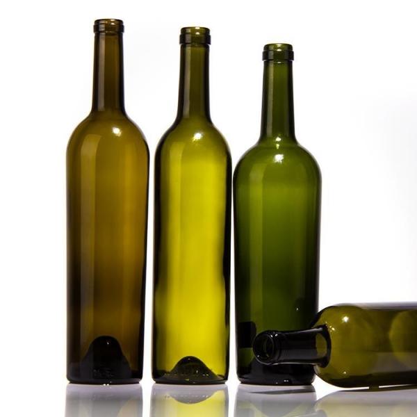 750ml Clear Amber Round Shape High White Glass Material Custom Design Wine