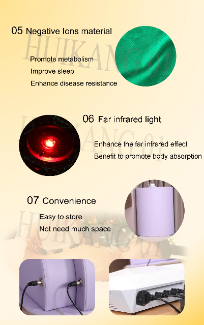 Premium Zero Portable Infrared Sauna Dome 3 Zone Thermal Jade Germanium Stone