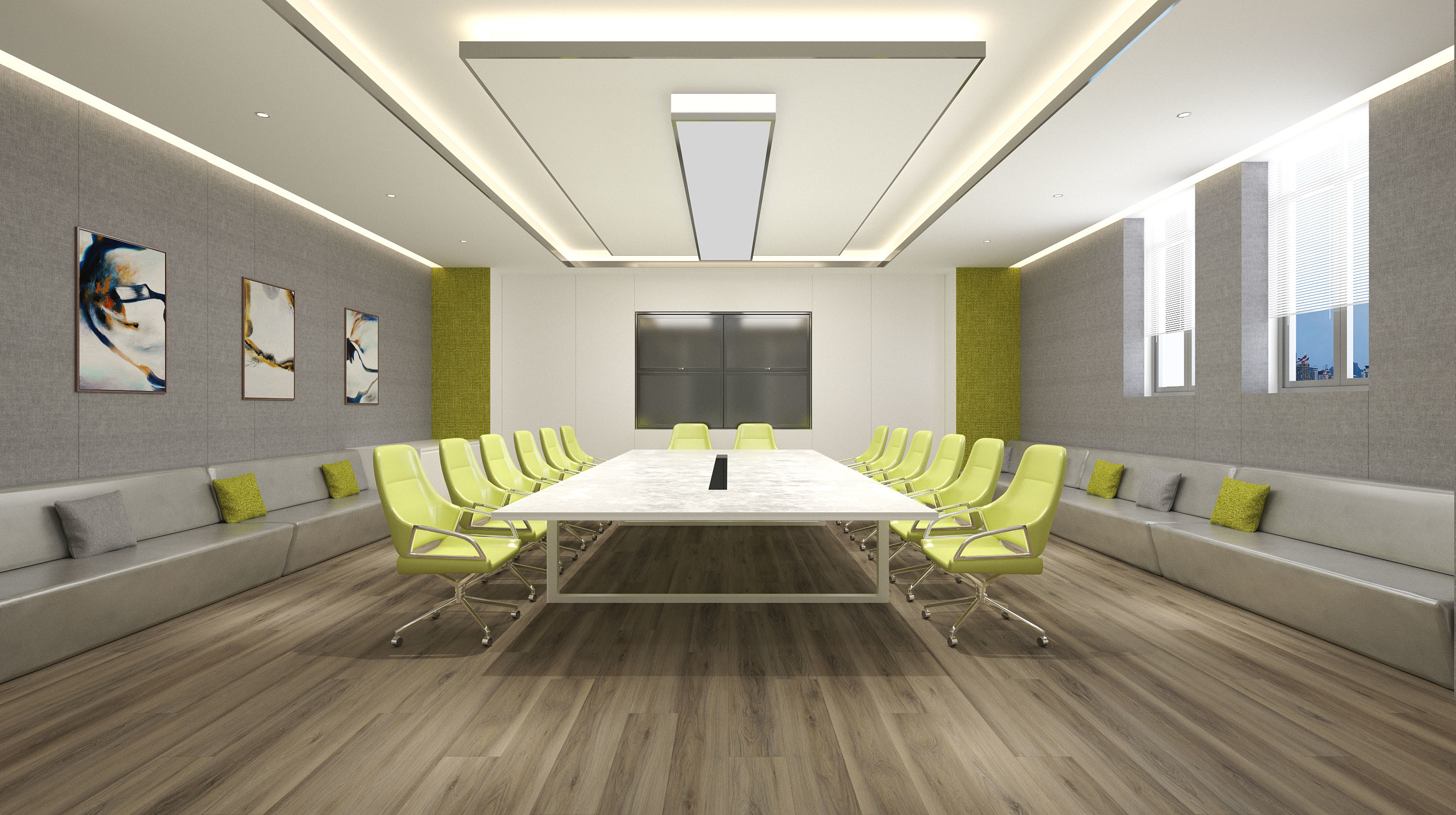 GL-W7233-1 PVC Composite Rigid SPC Flooring Hickory Stone ​Laminate Vinyl Plank