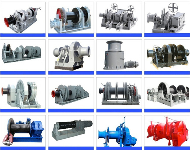 Rated Pull 500KN Grooved Drum Capstan 25Ton 60Ton Marine Hydraulic Winch