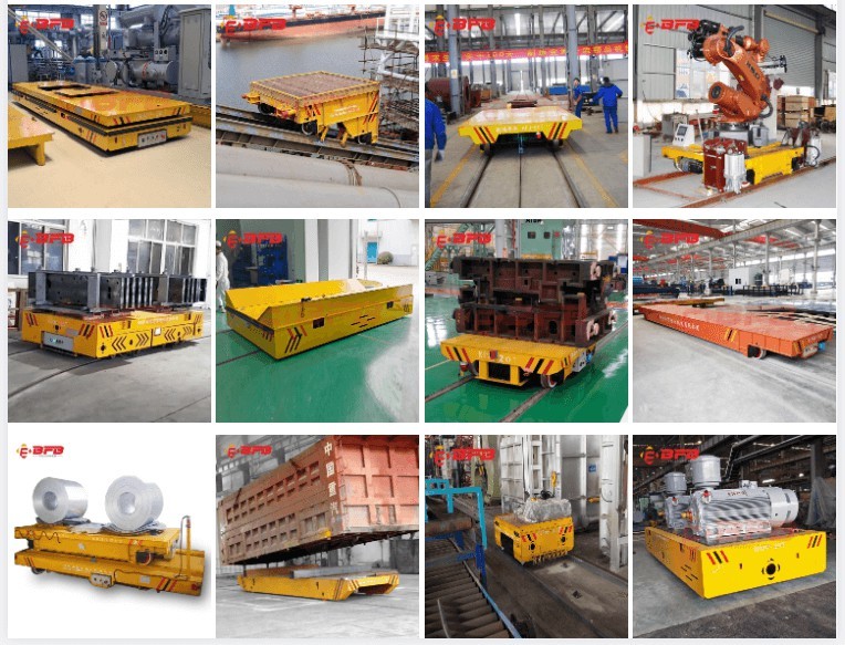 20T Rail Flatbed Tracked Vehicle Battery Powered Trasfer Carty