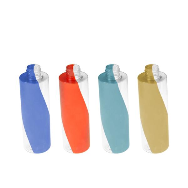 Quality Dual Color  Empty Custom PETG Cosmetic Bottle Plastic Lotion Bottle 200ml for sale