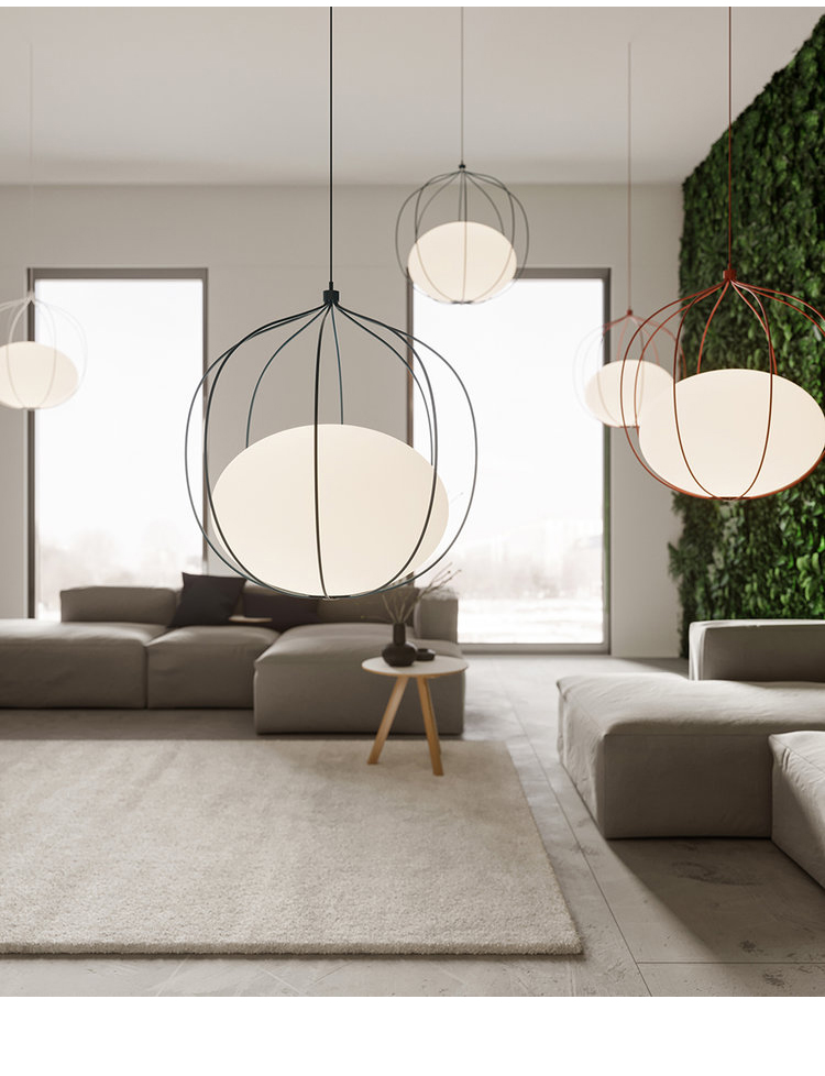 Nordic Modern Pendant Lights Iron Glass Ball pendant Lamp(WH-GP-171)