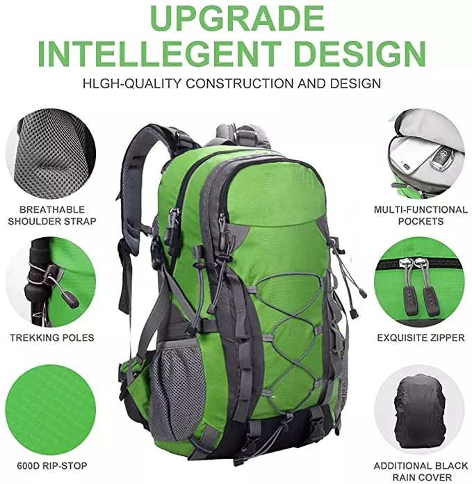 32cm Outdoor Hiking Backpack ISO Water Proof Day Packs For Men And Women