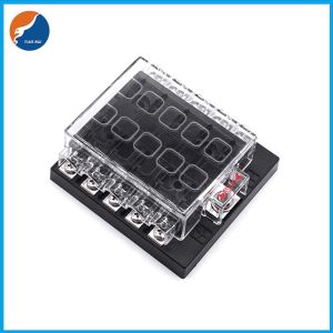 1 Input 10 Output Standard Universal Blade Fuse Block With Screw Terminal