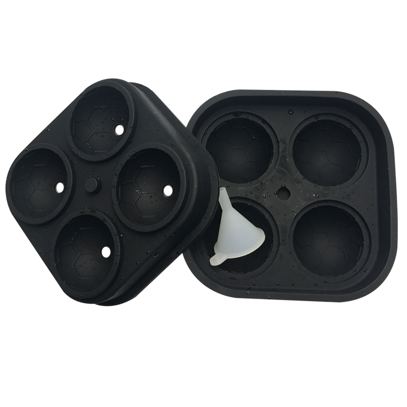 Amazon Best Selling Wholesale Make Your Own Soccer Ball Football Shape Silicone Ice Cream Ice Cube Mould