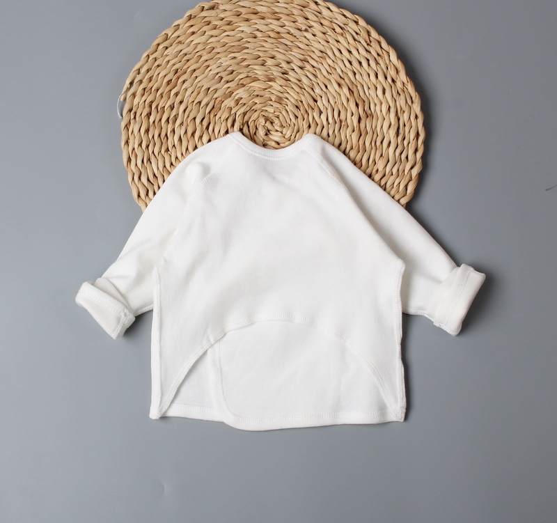 Custom Oem Odm Newbron Baby Boys Girls Top Draw-string 100%cotton Toddler Kids Clothing TOP