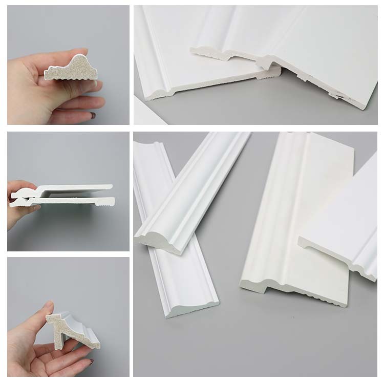 Light Weight Decorative Skirting Board Flexible Polyurethane PU Injection Foam