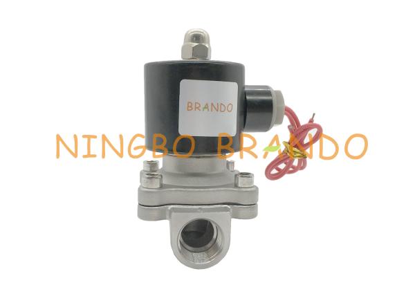 Electric Solenoid Valve 2S160-15 G1/2" Normally Closed Stainless Steel Electric