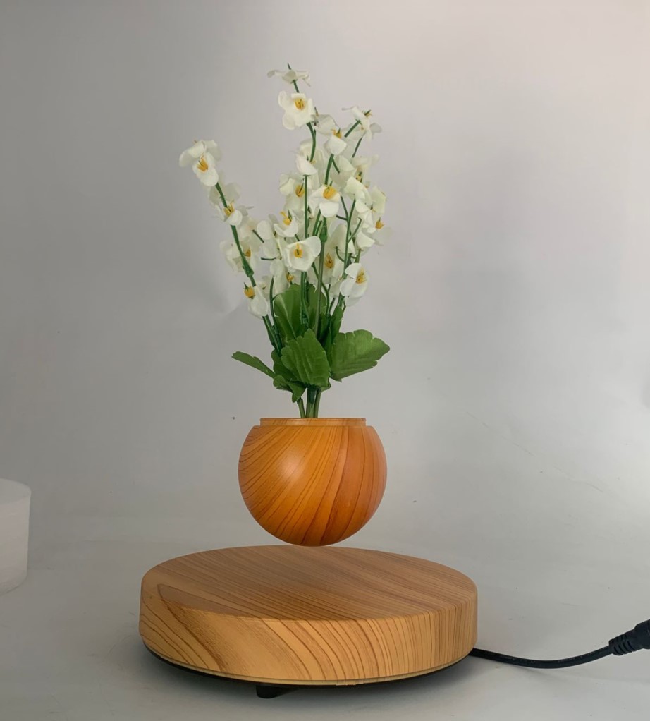 360 Indoor Air bonsai magnetic levitation floating rotating flower planter pots bonsai