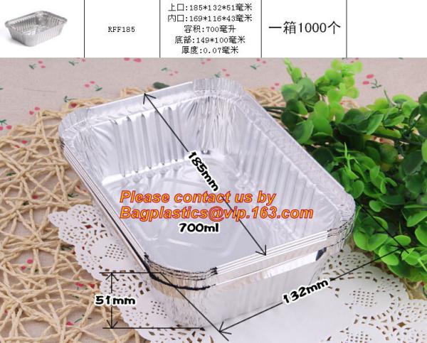 food container aluminum foil baking tray,lubricated foil containers aluminium