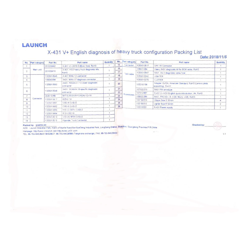 Original LAUNCH X431 V+ Diagnosis Of Heavy Duty Truck HD 10.1" Tablet Diagnostic Scanner Test For 24V Truck Tool