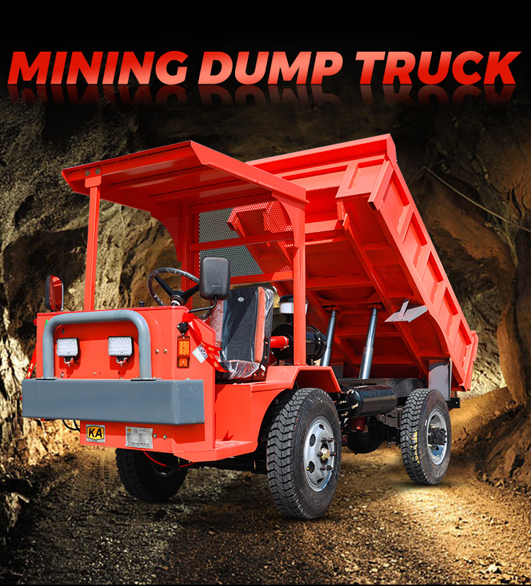 Hydraulic Diesel Underground Mining Truck 4x4 Wheel 3 Tons