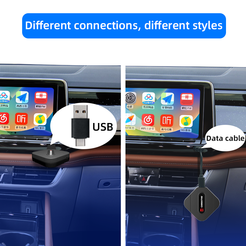 Portable CarPlay Android 13 Multimedia Video Wireless Car Play Ai Box for Car Air Purifier