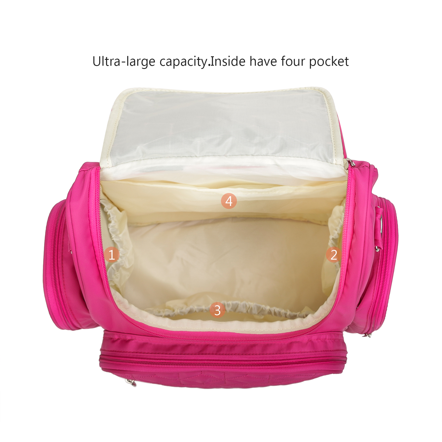 Waterproof Maternity Bag Baby Diaper Bag Large Multifunction Travel Backpack with Bottle Bag stroller strap foe Mom&Dad
