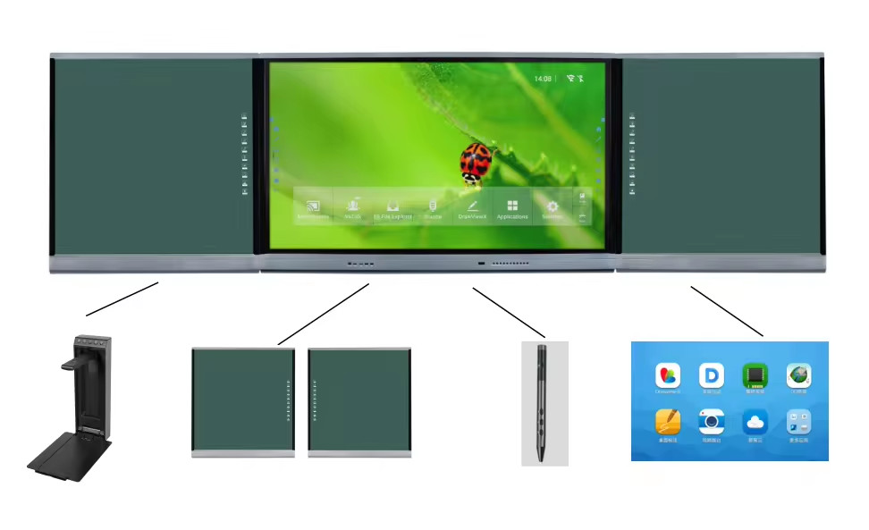 75 86 Inch Smart Nano Blackboard Touch Screen All In One School Writing Board Intelligent Interactive Blackboard