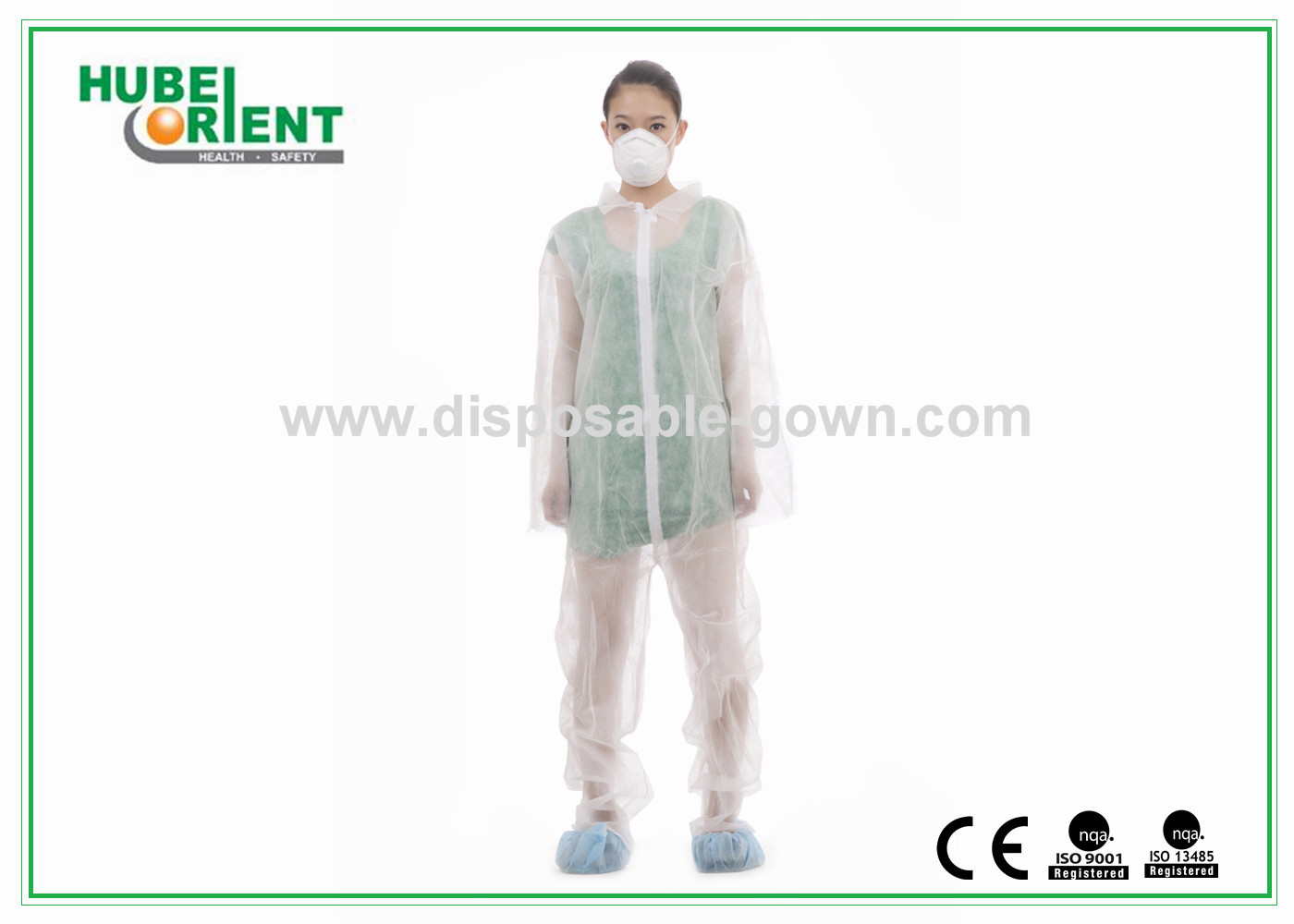 Anti Virus Disposable Coverall Apparel Adults Non-Woven Safety Protective Clothing