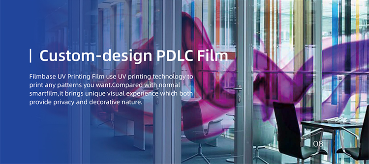 Self-Adhesive Pdlc Film Roll UV Proof Smart Glass Film For Window