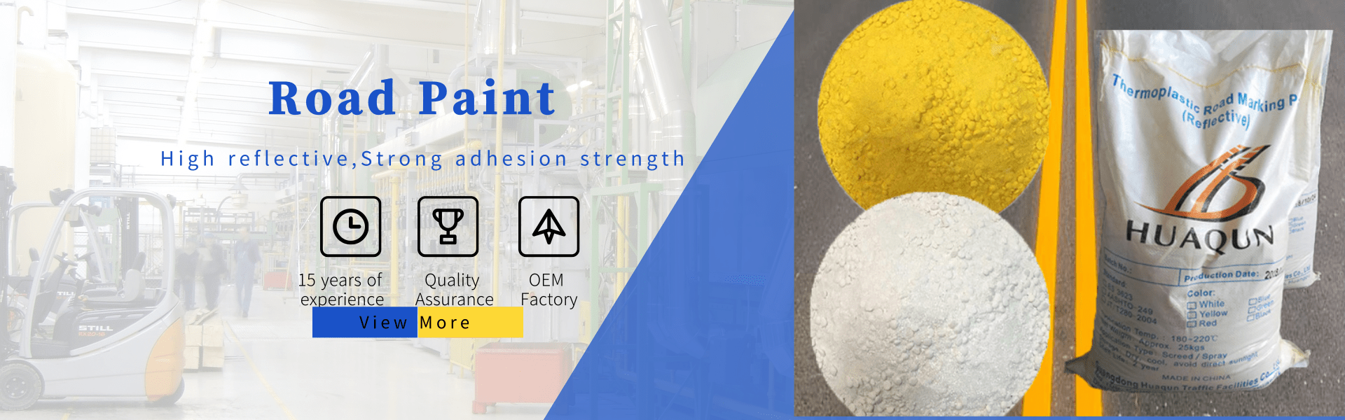 Rapid Drying Thermoplastic Paint High Resistance Road Sign Paint For Road Construction