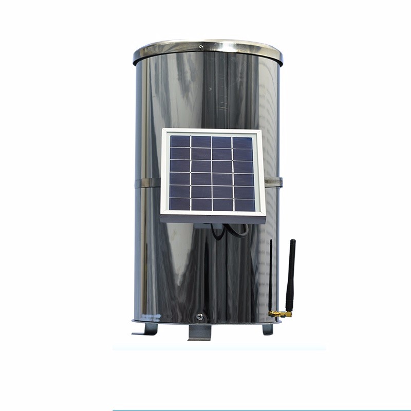 Weather Station and Rainfall Measurement 3.5kg Tipping Bucket Rain Gauge with Solar Panel Power Supply System