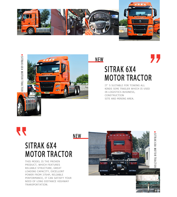2023 Most Popular Used SITRAK C7H G7 4x2 Tractor Truck with Left Steering and Sinotruk Engine