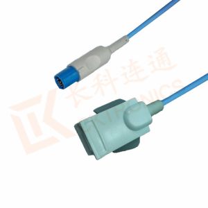 Hellige Spo2 Probe Sensor 10 Pin Reusable SpO2 Sensor Pediatric Finger Clip