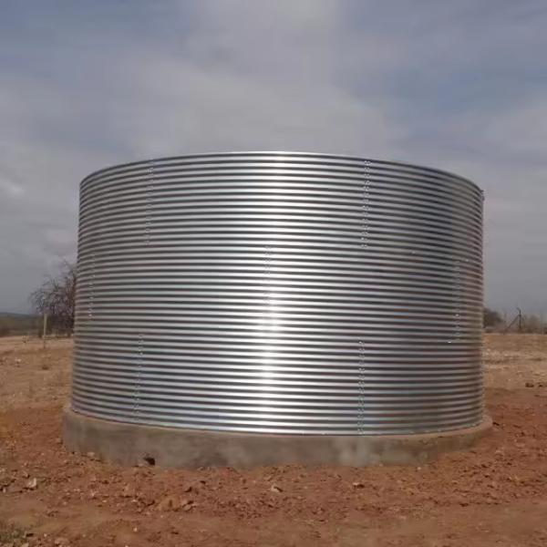 New Fashion Assembled Corrugated Steel Water Tank Irrigation 300 Cubic Meter Hot