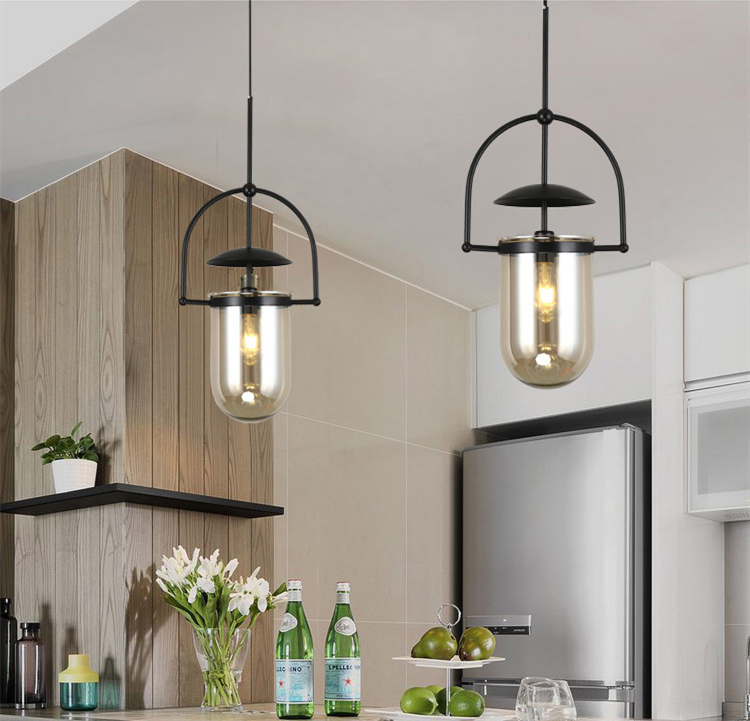 Postmodern Led Pendant Lights Designer Glass Hanglamp For Living Room Bedroom Study Bar Glass Decor Lamp(WH-GP-166)